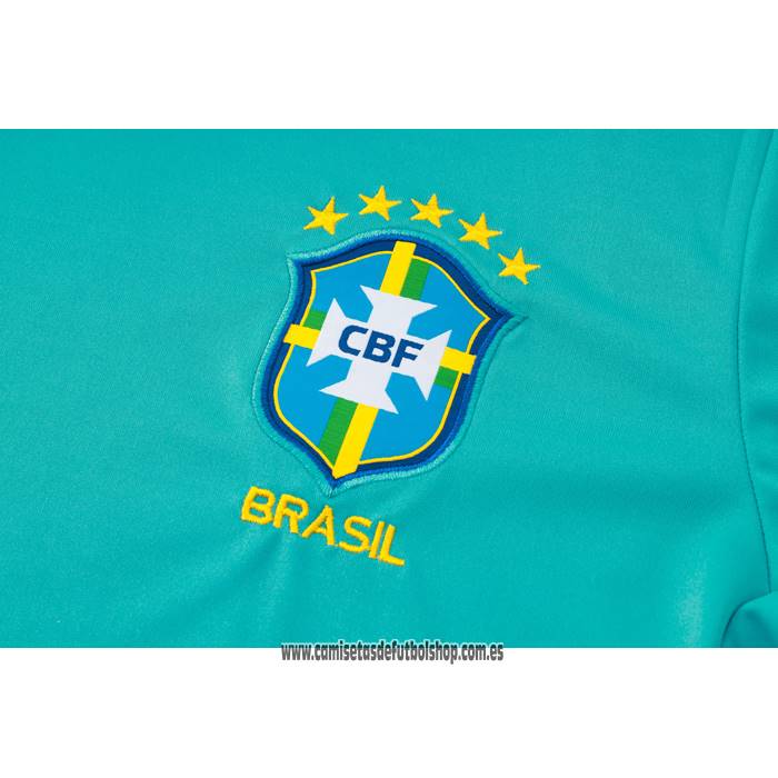 Chandal del Brasil 24-25 Manga Corta Verde - Pantalon Corto